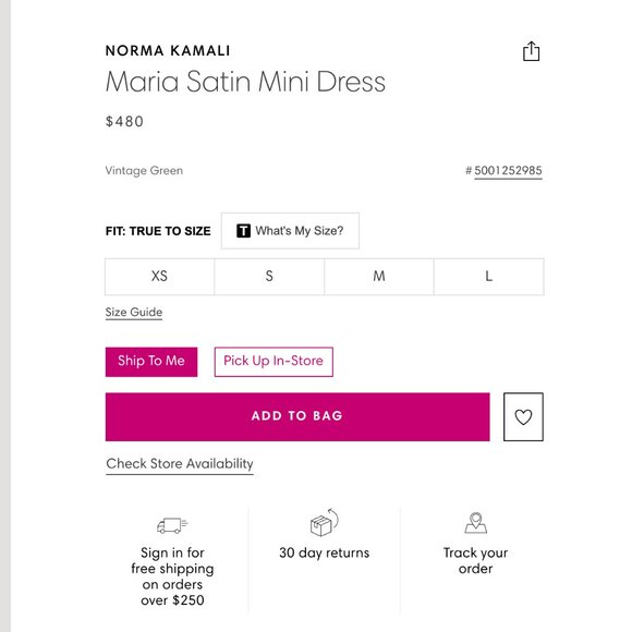 Norma Kamali Black Satin Mini Dress - Picture 7 of 7